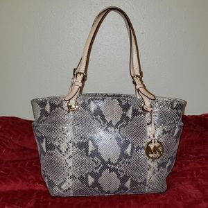 Michael Kors snake skin tote